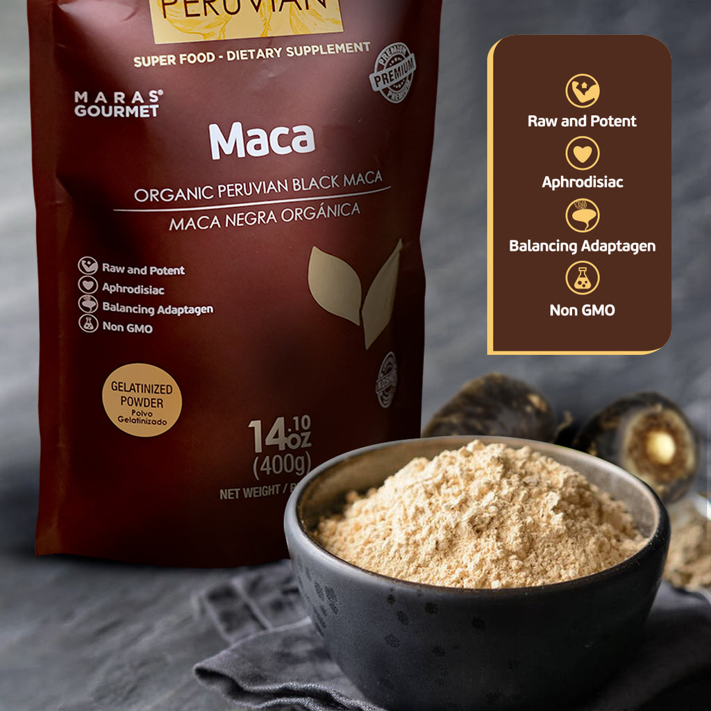 Maca Negra Orgánica Gelatinizada - Doypack - 400g