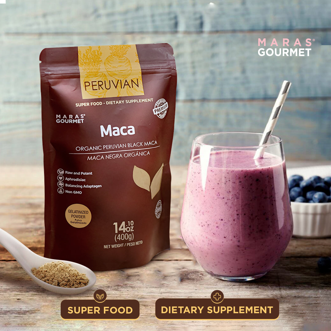 Maca Negra Orgánica Gelatinizada - Doypack - 400g