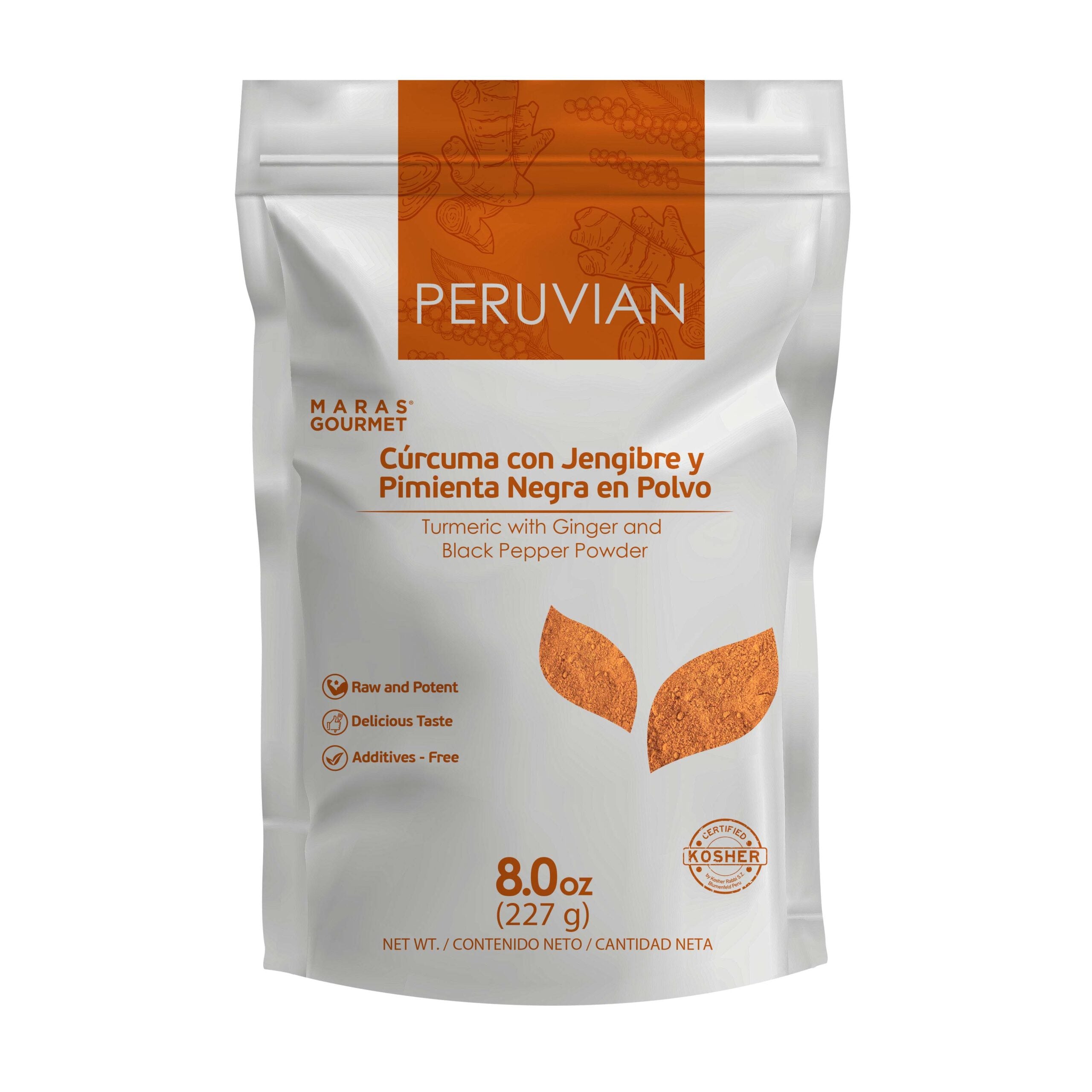 Cúrcuma con Jengibre y Pimienta Negra-Bolsa x 227 g