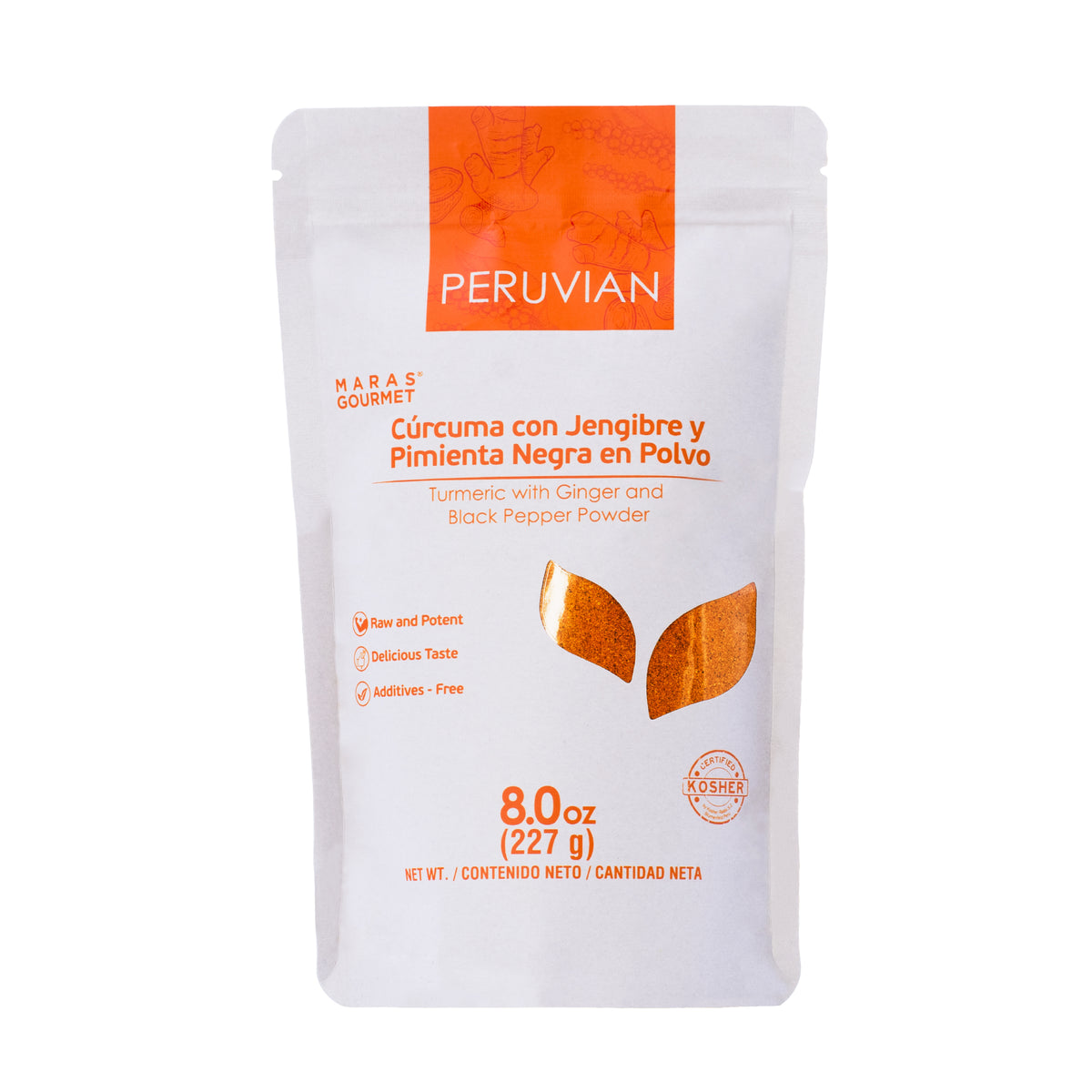 Cúrcuma con Jengibre y Pimienta Negra-Bolsa x 227 g