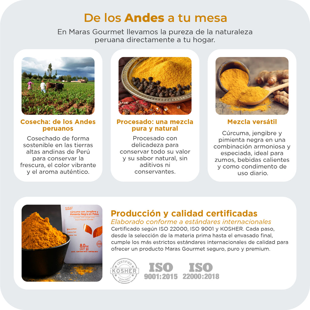 Cúrcuma con Jengibre y Pimienta Negra-Bolsa x 227 g