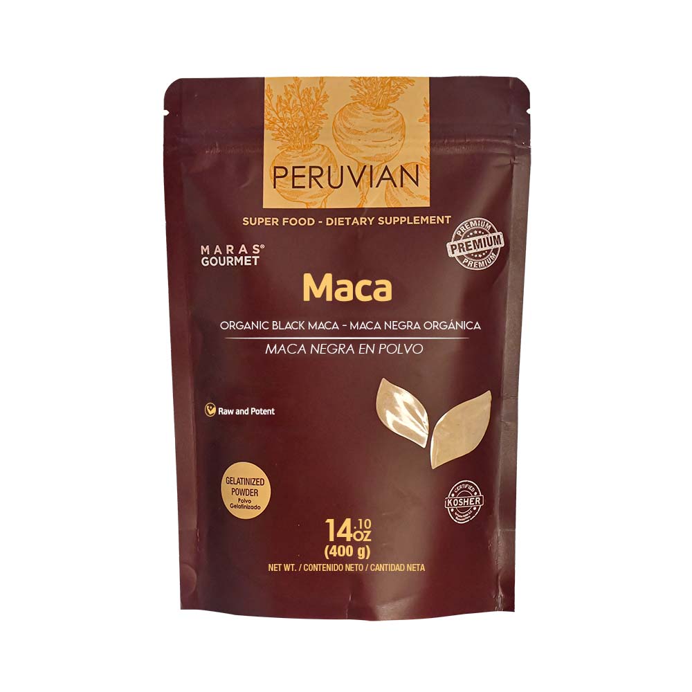 Maca Negra Orgánica Gelatinizada - Doypack - 400g