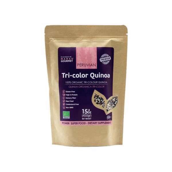 Peruvian Organic Tricolor Quinoa - Bag 15.8 oz