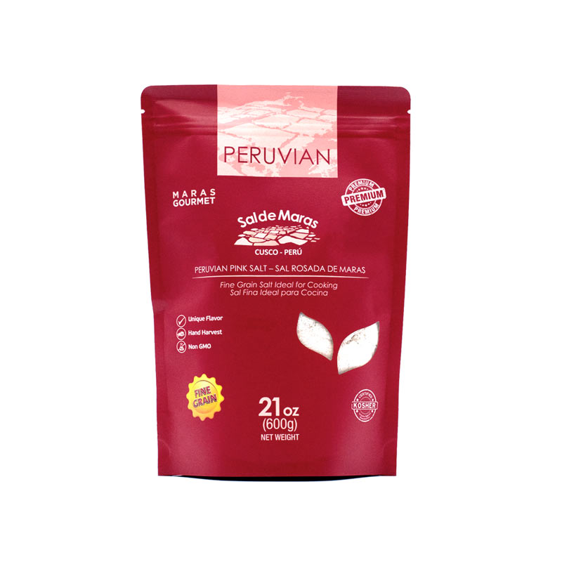 Peruvian Pink Salt Fine Grain for Kitchen - Bag 21 oz
